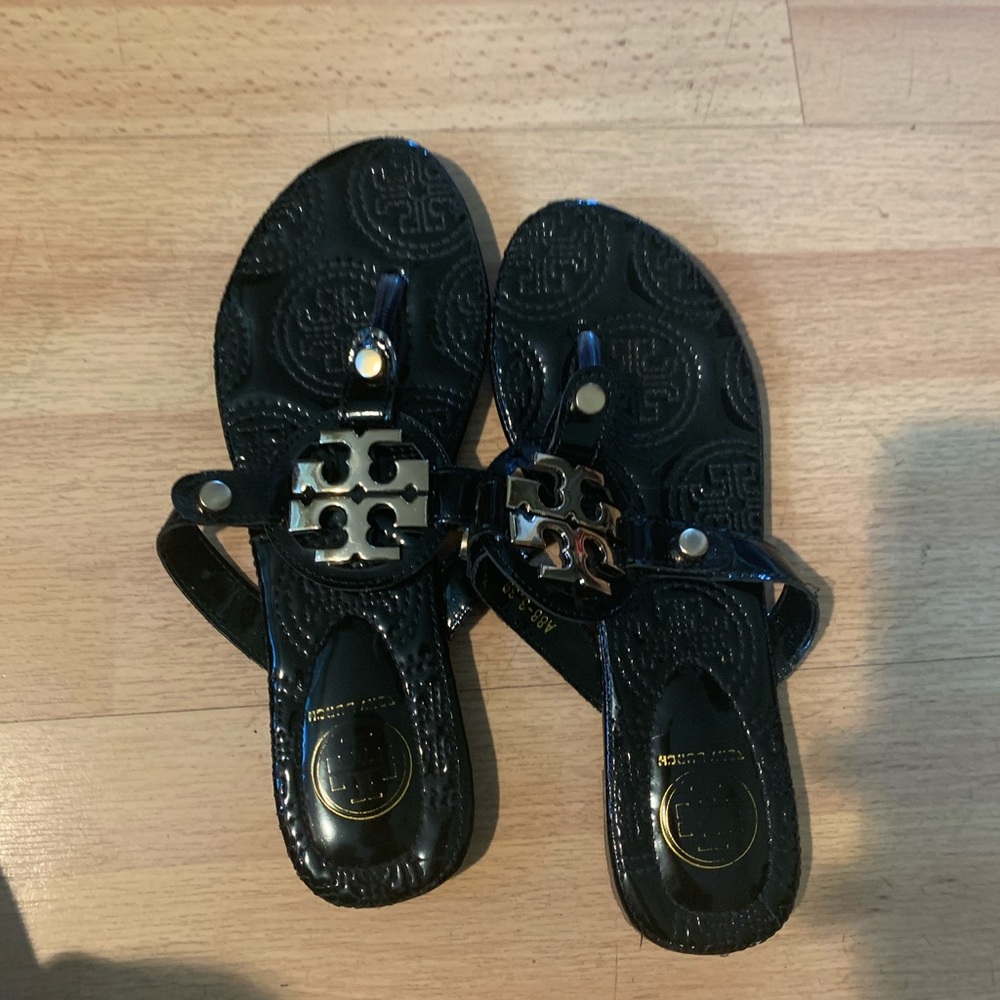 Black Tory Burch slippers